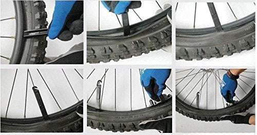 WOTOW 16 in 1 Multi-Function Bike Bicycle Cycling Mechanic Repair Tool Kit with 3 pcs Tire Pry Bars Rods
