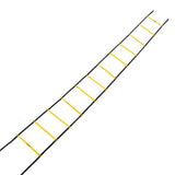 Juvale Speed and Agility Training Set - Includes Agility Ladder with Carrying Bag, 6 Disc Cones, Resistance Parachute, 4 Steel Stakes - for Speed, Coordination, Footwork, Explosiveness, Black, Yellow