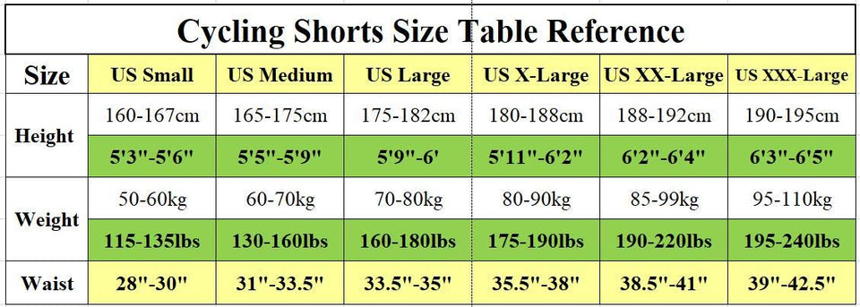sponeed Men's Cycling Shorts Padded Bicycle Riding Pants Bike Biking Clothes Cycle Wear Tights
