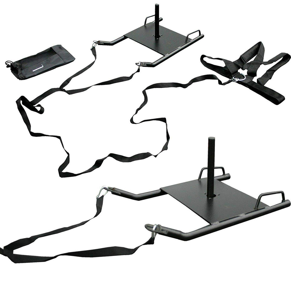 Power Speed Sled w/Harness Weighted Drag Sport Football (Handle)