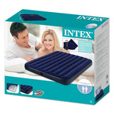 Intex Classic Downy Airbed Set with 2 Pillows and Double Quick Hand Pump, Queen