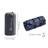 Freeland Camping Sleeping Pad Self Inflating with Attached Pillow, Compact, Lightweight, Large