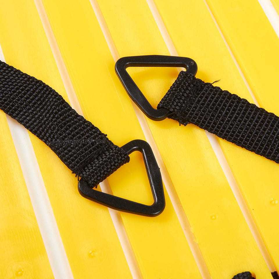 Juvale Speed and Agility Training Set - Includes Agility Ladder with Carrying Bag, 6 Disc Cones, Resistance Parachute, 4 Steel Stakes - for Speed, Coordination, Footwork, Explosiveness, Black, Yellow