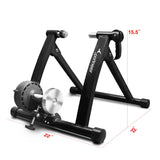 Sportneer Bike Trainer Stand Steel Bicycle Exercise Magnetic Stand with Noise Reduction Wheel for Road Bike