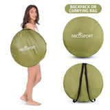 Pop Up Privacy Tent – Instant Portable Outdoor Shower Tent, Camp Toilet, Changing Room, Rain Shelter with Window – for Camping and Beach – Easy Set Up, Foldable with Carry Bag – Lightweight and Sturdy