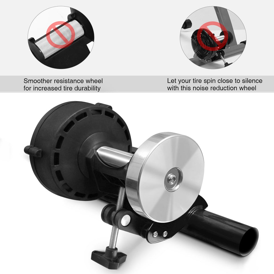Sportneer Bike Trainer Stand Steel Bicycle Exercise Magnetic Stand with Noise Reduction Wheel for Road Bike