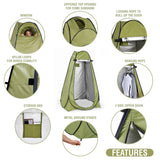 Pop Up Privacy Tent – Instant Portable Outdoor Shower Tent, Camp Toilet, Changing Room, Rain Shelter with Window – for Camping and Beach – Easy Set Up, Foldable with Carry Bag – Lightweight and Sturdy