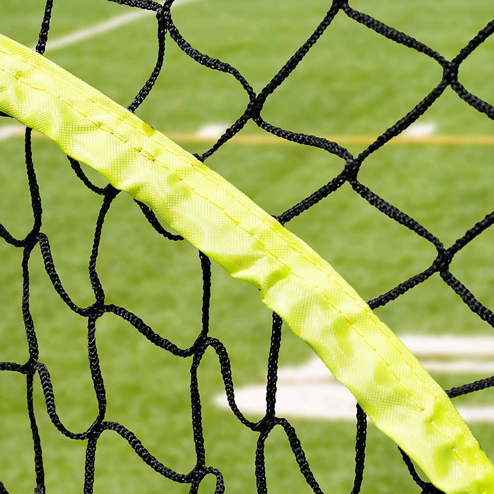 Forza Football Quarterback Net – 8ft x 8ft Portable Football QB Target Net with Carry Bag and Steel U-Pegs [Net World Sports]