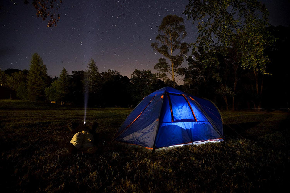 IMAGE Portable LED Camping Lantern with Ceiling Fan - Hurricane Emergency Survival Kit