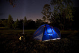 IMAGE Portable LED Camping Lantern with Ceiling Fan - Hurricane Emergency Survival Kit