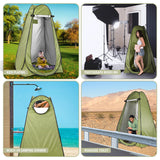 Pop Up Privacy Tent – Instant Portable Outdoor Shower Tent, Camp Toilet, Changing Room, Rain Shelter with Window – for Camping and Beach – Easy Set Up, Foldable with Carry Bag – Lightweight and Sturdy