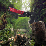 14 in 1 Stainless Steel Multitool in Durable Black Oxide, Perfect for Camping, Survival Kit, Outdoors, Car Tool with Hammer, Axe, Knife, Plier, Screwdrivers, Saw, Fish Descaler, Wrench, Bottle Opener+