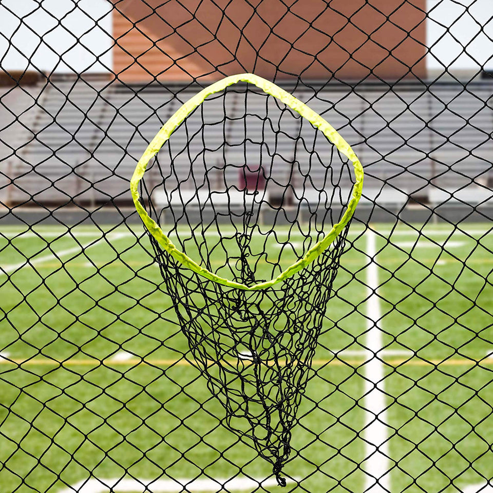 Forza Football Quarterback Net – 8ft x 8ft Portable Football QB Target Net with Carry Bag and Steel U-Pegs [Net World Sports]