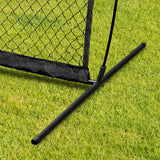 Forza Football Quarterback Net – 8ft x 8ft Portable Football QB Target Net with Carry Bag and Steel U-Pegs [Net World Sports]